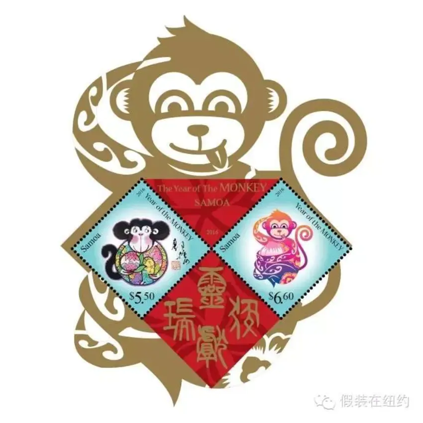 中国猴年已经被全世界的邮票设计师玩坏了